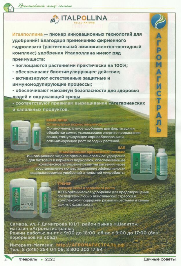 ДАЧНЫЕ СОВЕТЫ С ГАЛИНОЙ СТАРОСЕЛЬЦЕВОЙ Февраль 2020